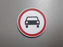 Bild von Verkehrsschild Verbot für Kraftfahrzeuge