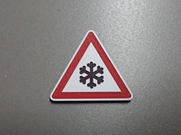 Zeige Details für Verkehrsschild Schnee- oder Eisglätte Bild von Verkehrsschild Schnee- oder Eisglätte