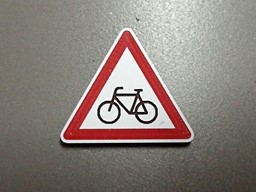 Zeige Details für Verkehrsschild Achtung Radfahrer Bild von Verkehrsschild Achtung Radfahrer