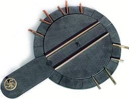 Zeige Details für Drehscheibe 210 mm, Metallgussplatten Rautenoptik Bild von Drehscheibe 210 mm, Metallgussplatten Rautenoptik
