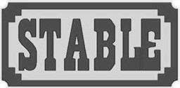 Zeige Details für Schild "Stable" Bild von Schild "Stable"