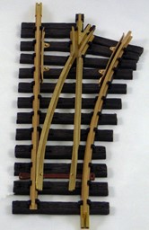Show details for Turnout right R2, 22,5° standard sleepers Picture of Turnout right R2, 22,5° standard sleepers