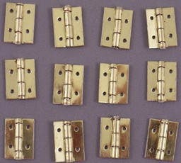 Zeige Details für Minischarniere, vermessingt Bild von Minischarniere, vermessingt