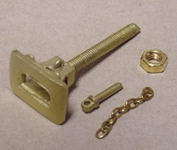 Zeige Details für Trichterpuffer mit Bolzen, Messingguss Bild von Trichterpuffer mit Bolzen, Messingguss