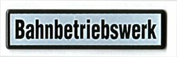 Show details for Plate Bahnbetriebswerk small Picture of Plate Bahnbetriebswerk small
