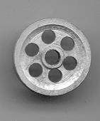Show details for 17 inch v-belt pulley. 1/8 inch hole Picture of 17 inch v-belt pulley. 1/8 inch hole