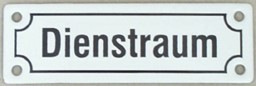 Show details for Plate Dienstraum Picture of Plate Dienstraum