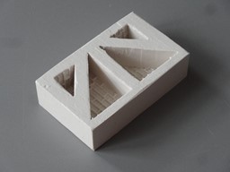 Zeige Details für Mauerziegel-Form 1:20 für Schrägen 40° RBM 3, Läuferverband Bild von Mauerziegel-Form 1:20 für Schrägen 40° RBM 3, Läuferverband