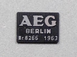 Show details for Loco sign AEG Berlin Picture of Loco sign AEG Berlin