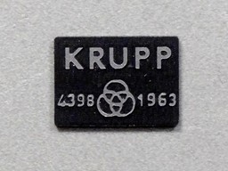 Show details for Loco sign KRUPP 4398 Picture of Loco sign KRUPP 4398
