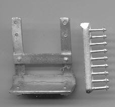 Show details for Loco pilot and tender steps, double bar Picture of Loco pilot and tender steps, double bar