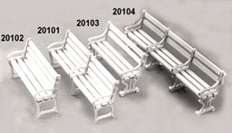 Show details for Decorative station bench 8 inch Picture of Decorative station bench 8 inch