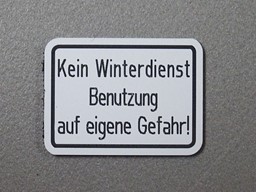 Zeige Details für Kein Winterdienst Bild von Kein Winterdienst