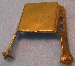 Show details for Headlight bracket, brass Picture of Headlight bracket, brass