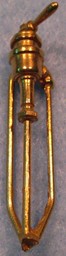 Show details for Loco cab brake valve stand, brass Picture of Loco cab brake valve stand, brass