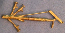 Show details for Tri-cock valves and drain, brass Picture of Tri-cock valves and drain, brass