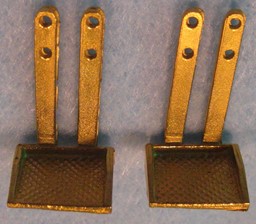 Show details for Pilot and tender step, brass double strap Picture of Pilot and tender step, brass double strap