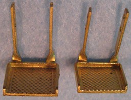 Show details for Pilot and tender step, brass double strap/twist Picture of Pilot and tender step, brass double strap/twist
