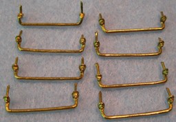 Show details for Grab irons, brass drop type, 18 inch Picture of Grab irons, brass drop type, 18 inch
