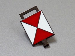 Zeige Details für Regelschlusssignal Zg 3, Rahmenemaille Bild von Regelschlusssignal Zg 3, Rahmenemaille