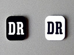 Zeige Details für DR-Zeichen rechteckig Bild von DR-Zeichen rechteckig