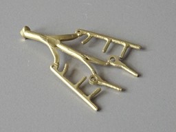 Show details for Three-finger hook for covered freight wagons Picture of Three-finger hook for covered freight wagons