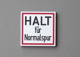 Zeige Details für Halt für Normalspur Bild von Halt für Normalspur