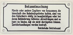 Show details for Plate Bekanntmachung... Picture of Plate Bekanntmachung...