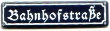 Show details for Plate Bahnhofstraße Picture of Plate Bahnhofstraße