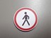 Bild von Verkehrsschild Verbot für Fußgänger