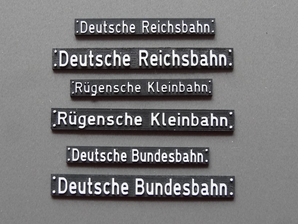 Picture of Lettering german railway companies