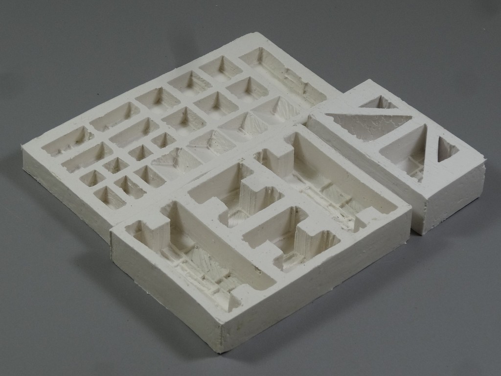 Picture of Moulds-set: squared stone pattern