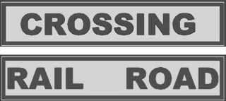 Bild von Schild "Railroad Crossing"