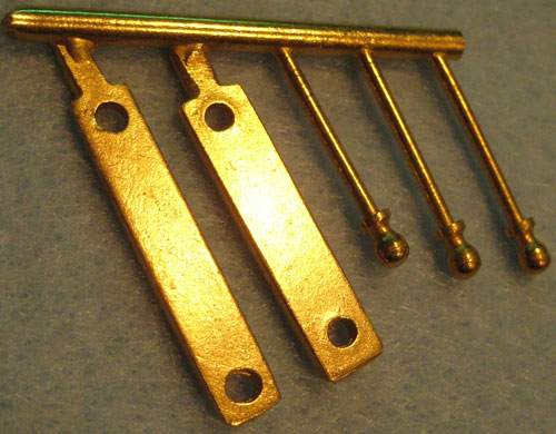Picture of Coupler pins and drawbars, brass