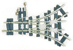 Bild von Dreiweg-Schleppweiche R0, 2x 37,5°, Hebel links