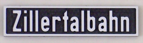 Bild von Schild "Zillertalbahn"