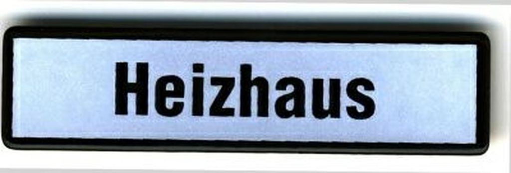Heizhaus, klein 55 x 13 mm Emaille