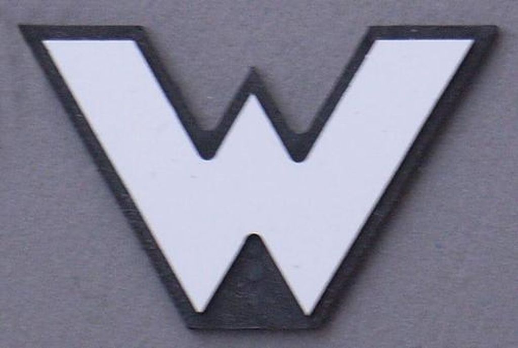 Rangierhaltsignal Ra 11 b, weiß 40 x 26 mm, 2-Schicht-Kunststoff