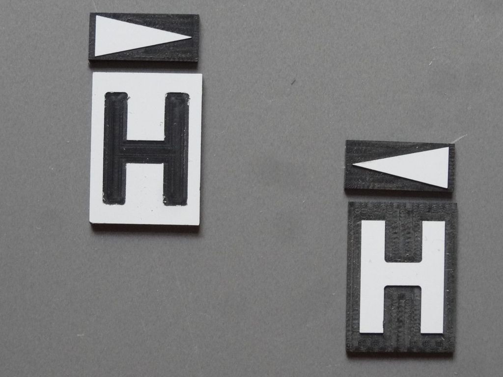 Zuordnungstafel So 20 16 x 7 mm, 2-Schicht-Kunststoff