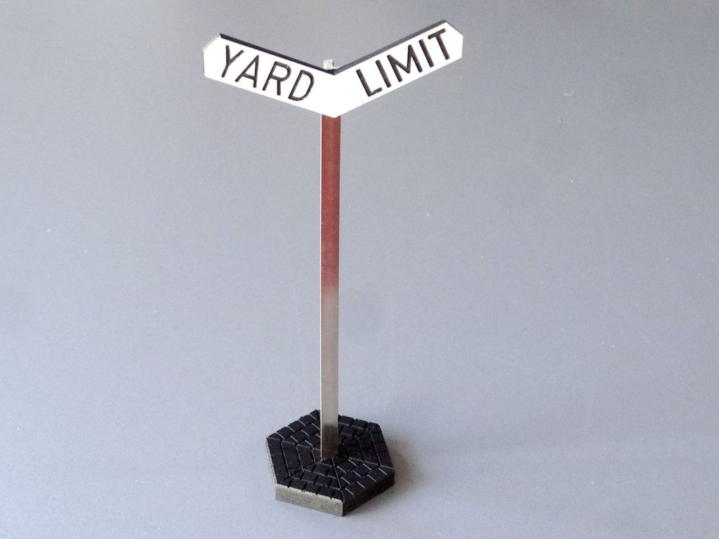 Yard Limit 60 x 23 mm, 2-Schicht-Kunststoff