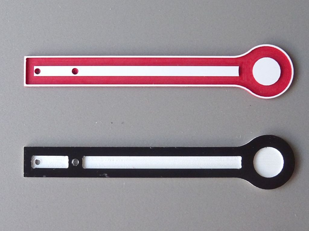 Signalflügel für M 1:32 70 x 14 mm, 2-Schicht-Kunststoff