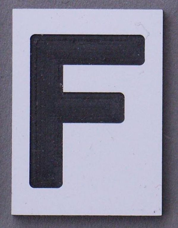Fernsprechertafel F 1:32 12 x 16 mm, 2-Schicht-Kunststoff