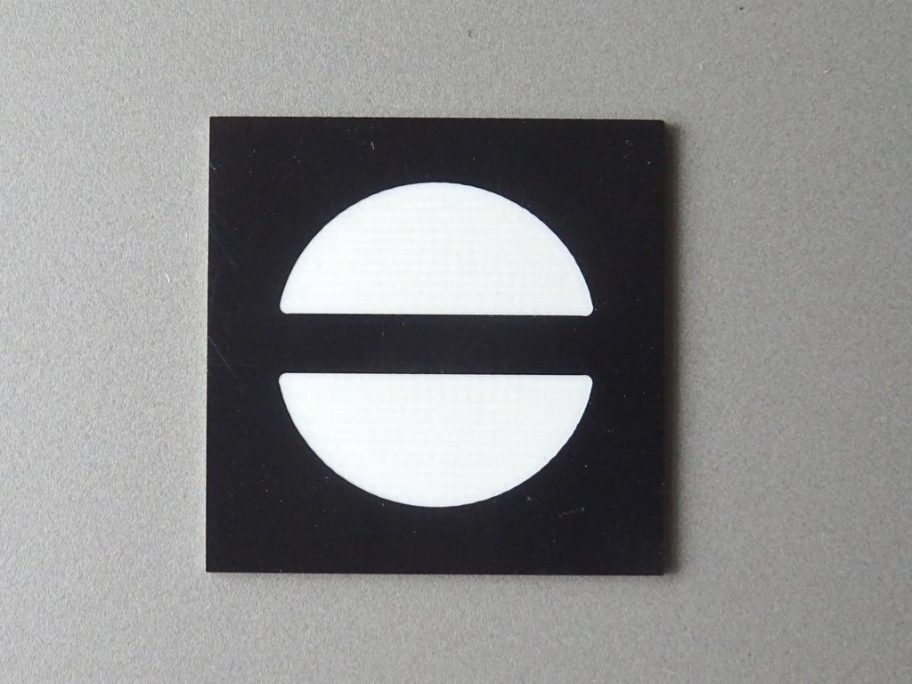 Sh 0 für Spur 7 35 x 35 mm, 2-Schicht-Kunststoff