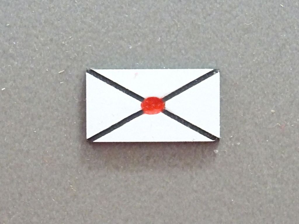 Bahnpost-Schild 11 x 6 mm, 2-Schicht-Kunststoff