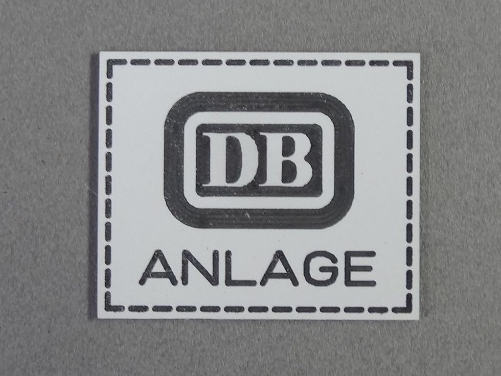 DB-Anlage 1:22,5 32 x 27 mm, 2-Schicht-Kunststoff