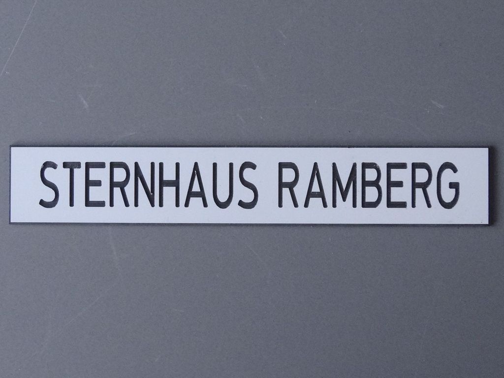 Sternhaus Ramberg 120 x 20 mm, 2-Schicht-Kunststoff