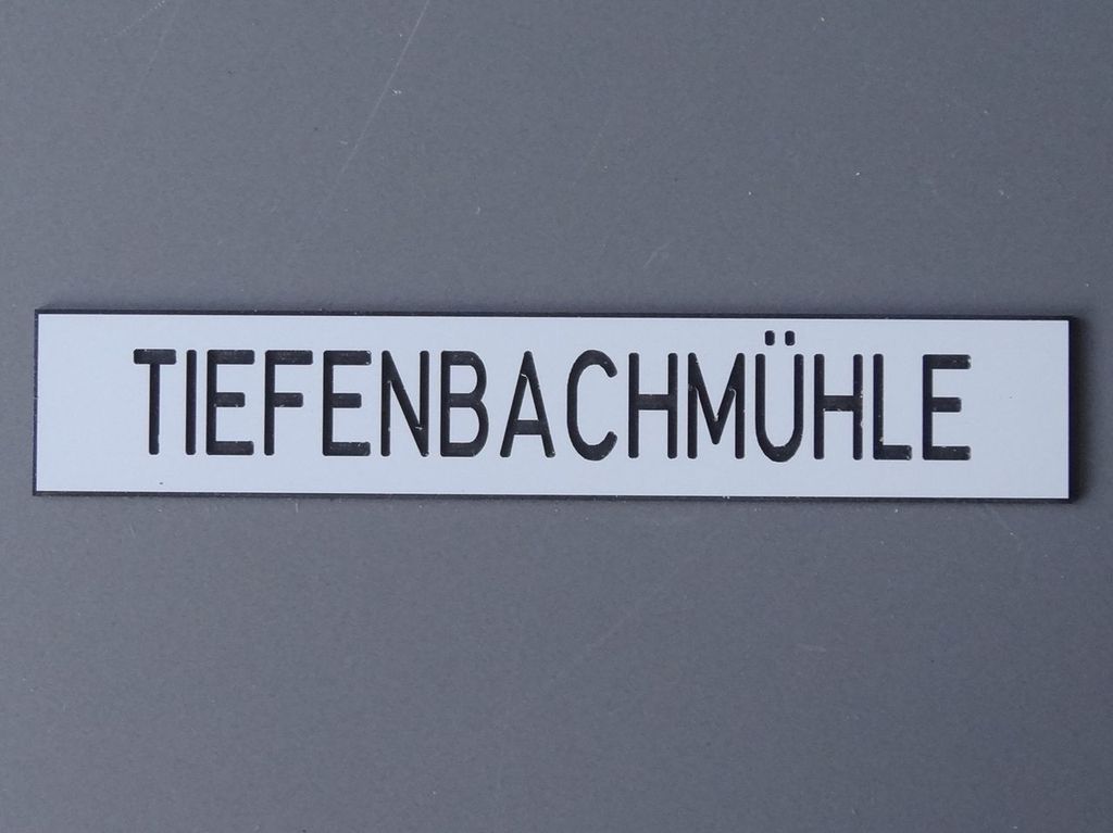 Tiefenbachmühle 110 x 20 mm, 2-Schicht-Kunststoff