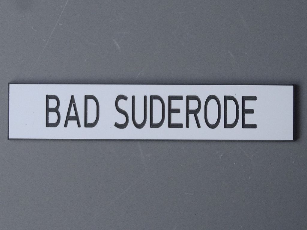 Bad Suderode 99 x 20 mm, 2-Schicht-Kunststoff