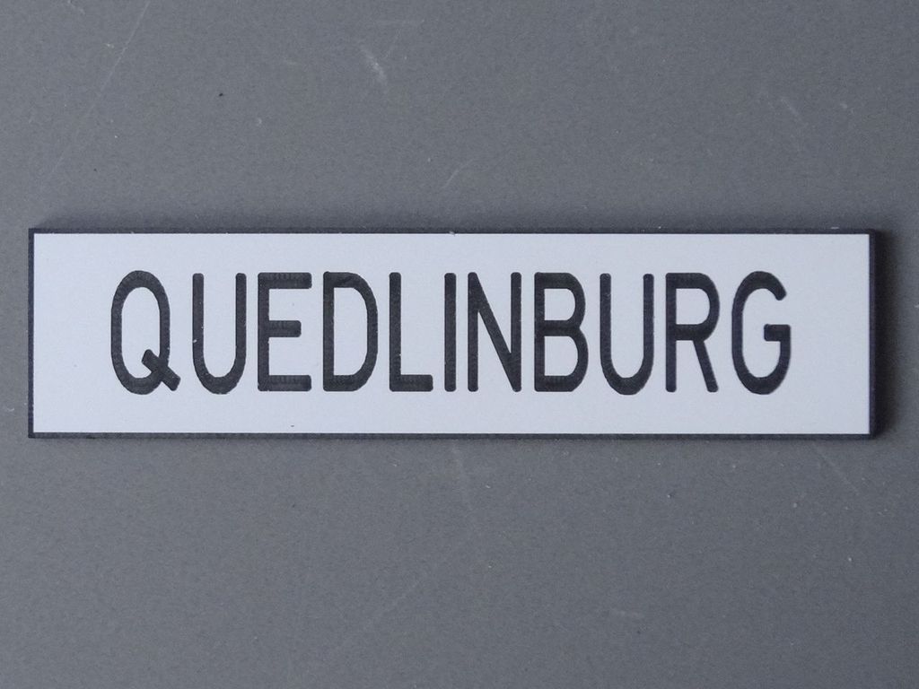 Quedlinburg 80 x 20 mm, 2-Schicht-Kunststoff