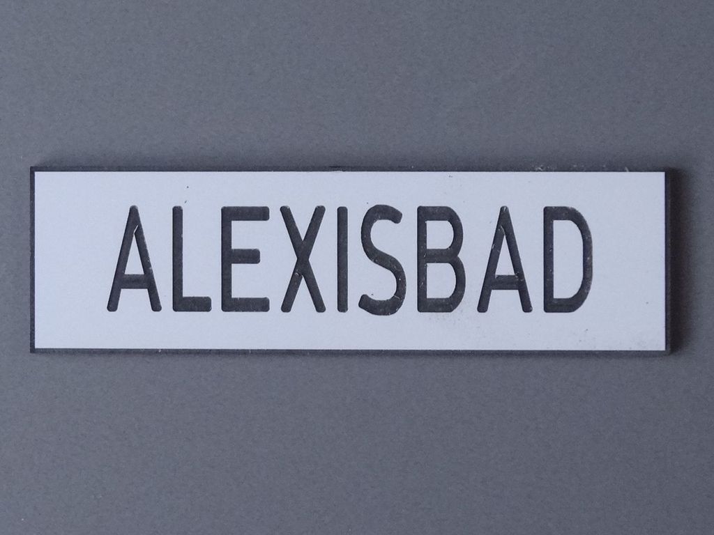 Alexisbad 70 x 20 mm, 2-Schicht-Kunststoff